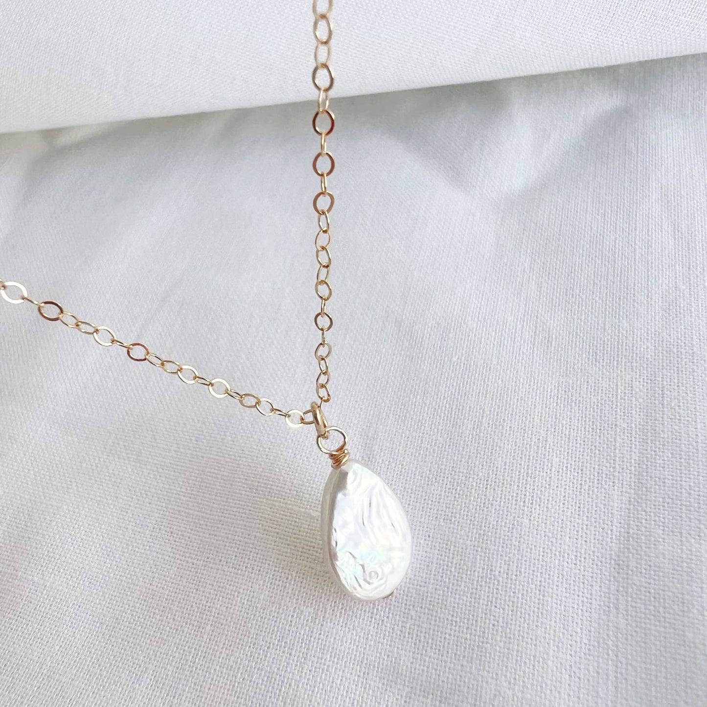 Cora Freshwater Pearl Necklace Gold Filled