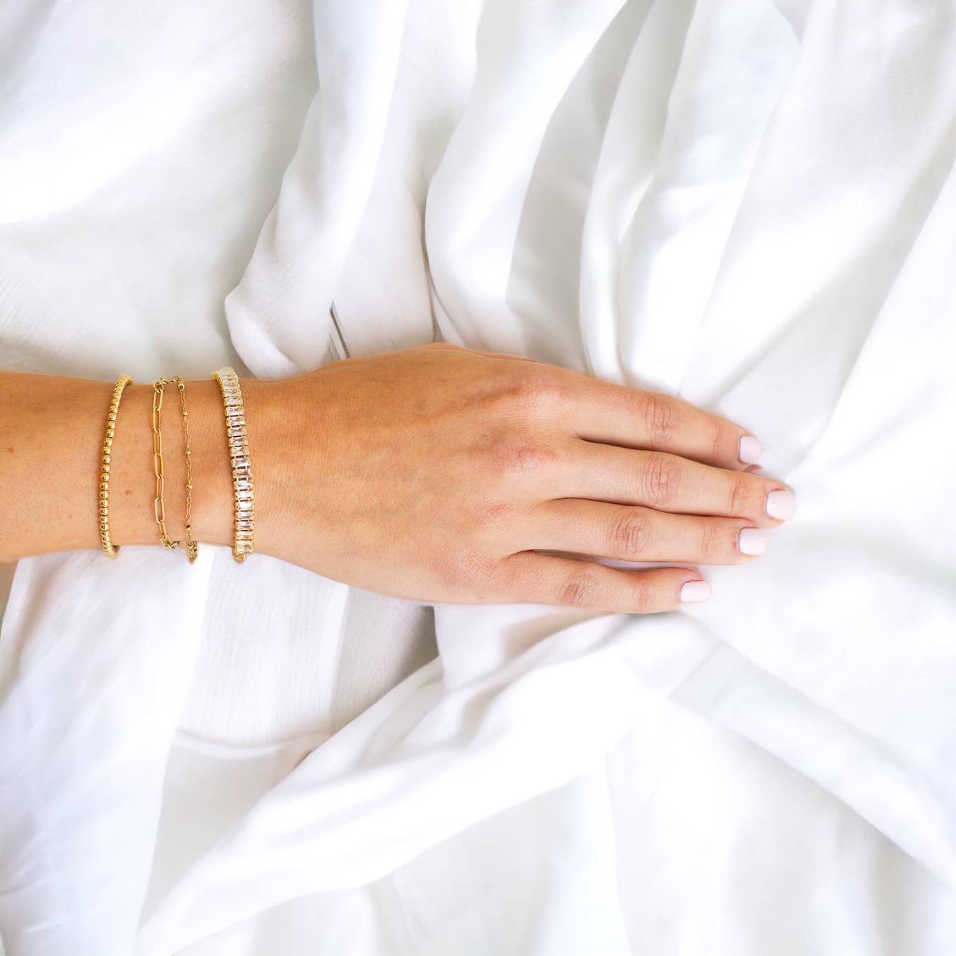 Gold Filled Luxe Beaded Bracelet: 5MM