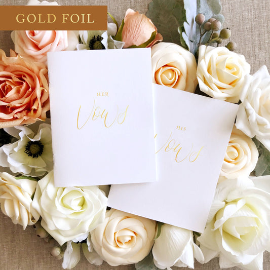 Gold Foil Vow Books