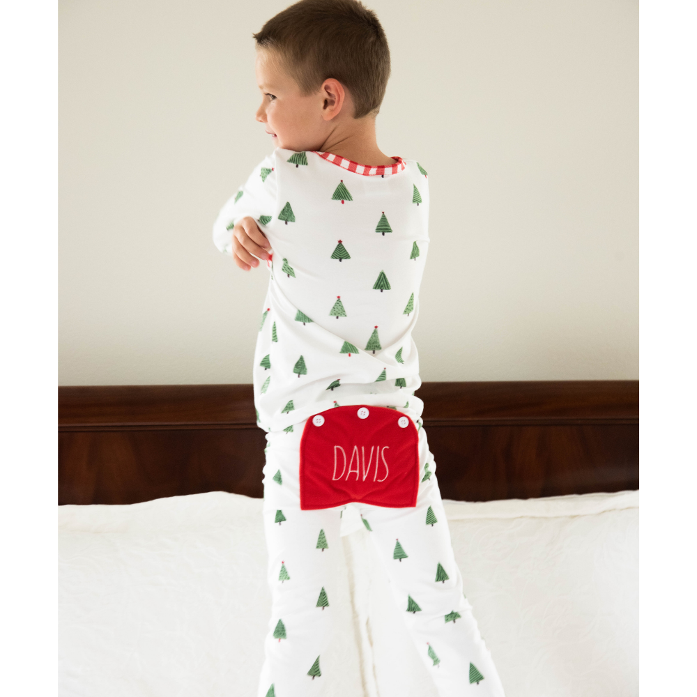 Christmas Tree Buttflap Pajamas